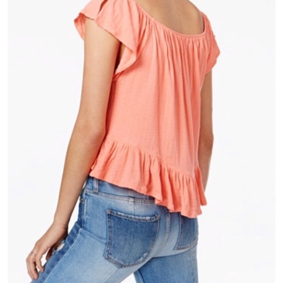 Free people• off the shoulder ruffle top flutter - Picture 6 of 8